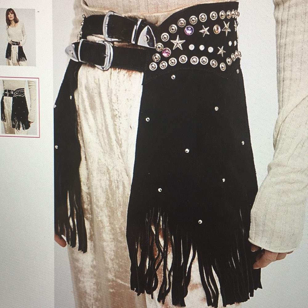 Free People Paris Texas Chaps Belt or Skirt